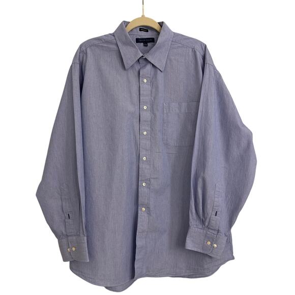 Tommy Hilfiger Blue Long Sleeve Button Down Shirt Size Men's XL - Picture 1 of 4